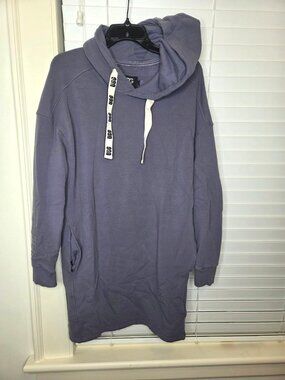 UGG Womens Purple Hoodie Sweatshirt Dress M With Kangaroo Pocket & Hood Cozy